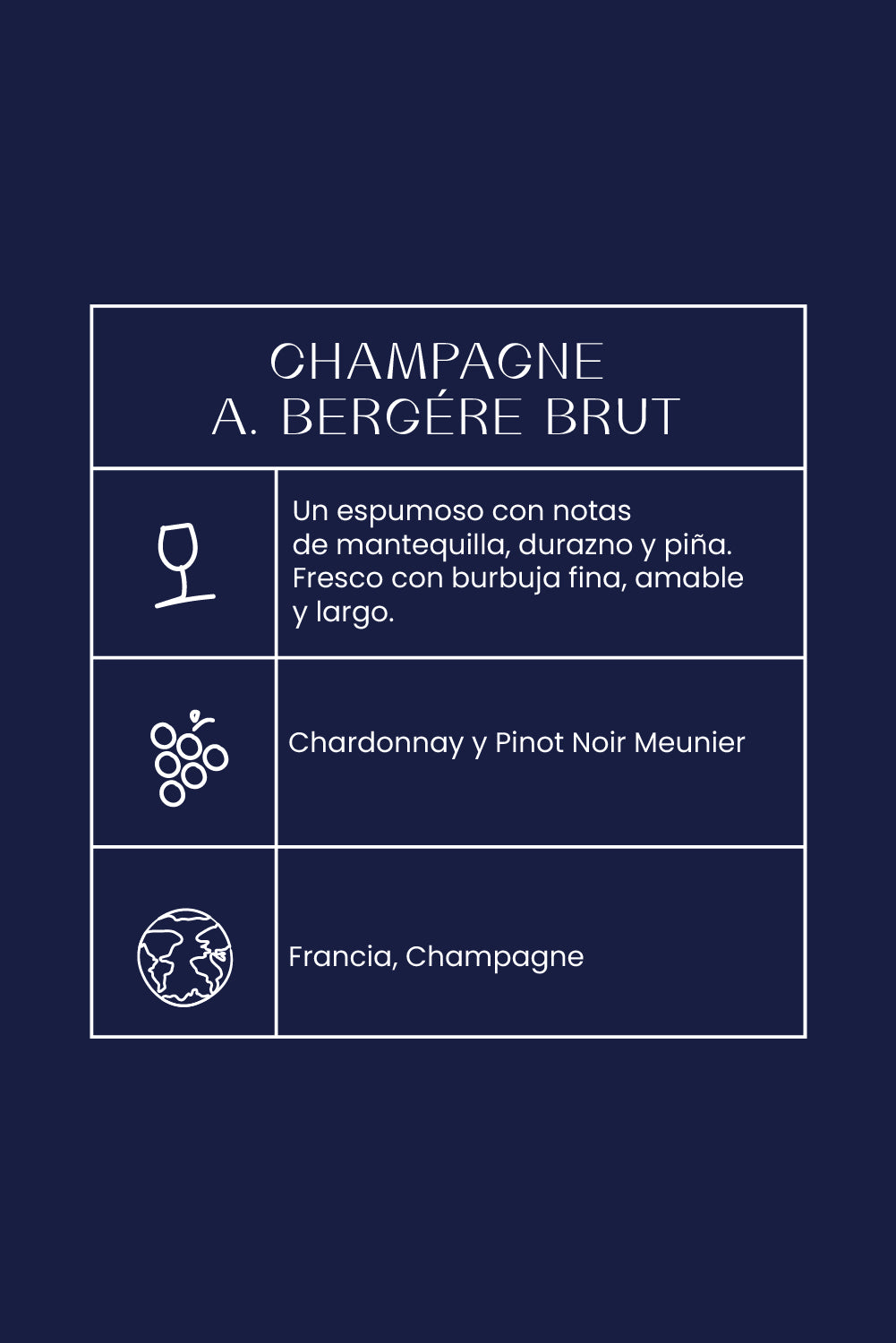 Champagne A. Bergère Brut