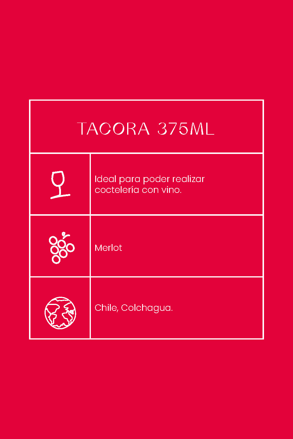 Tacora Cabernet Sauvignon Merlot 375ml