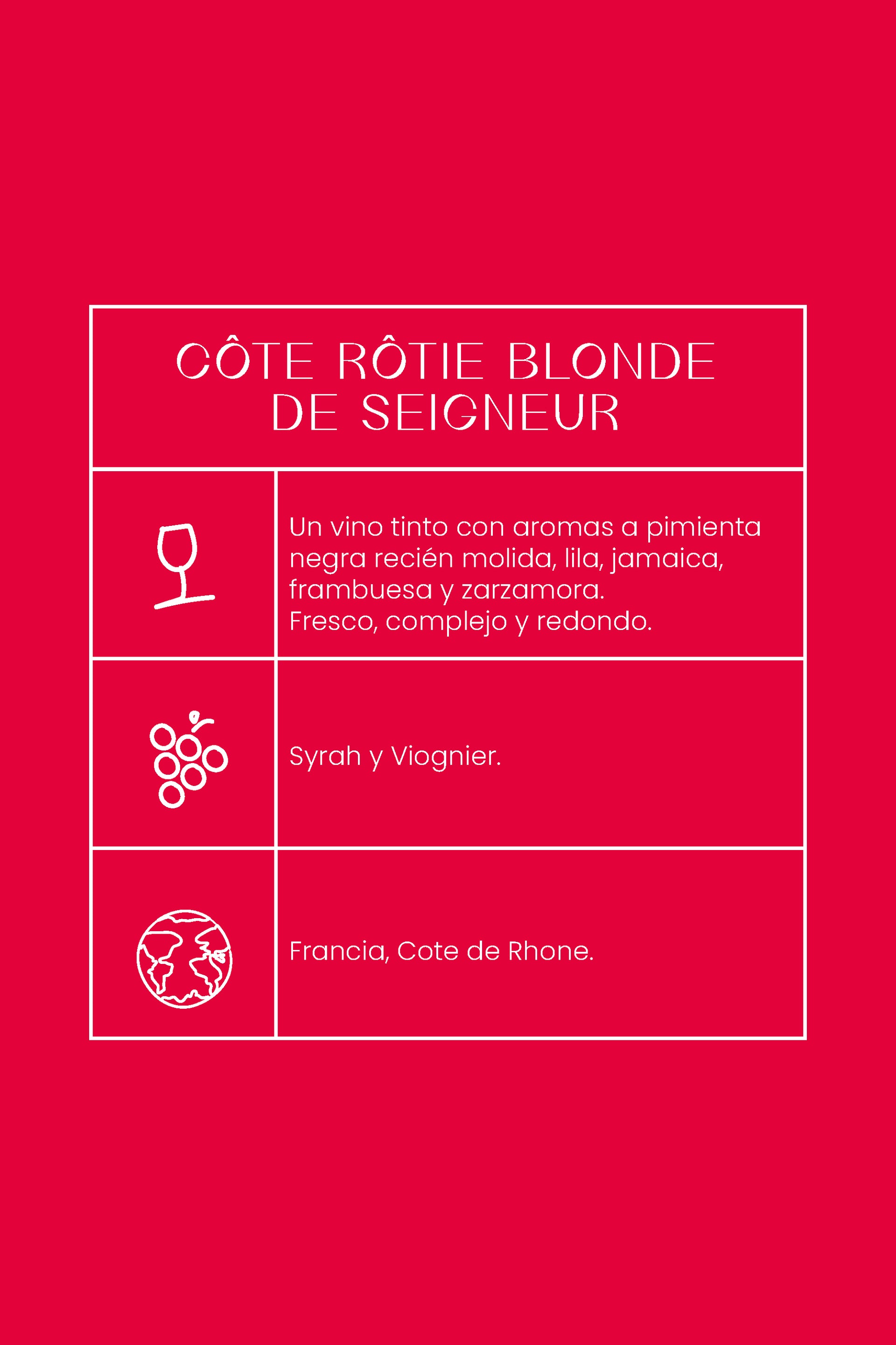 Côte-Rôtie Blonde du Seigneur Georges Vernay / 2019