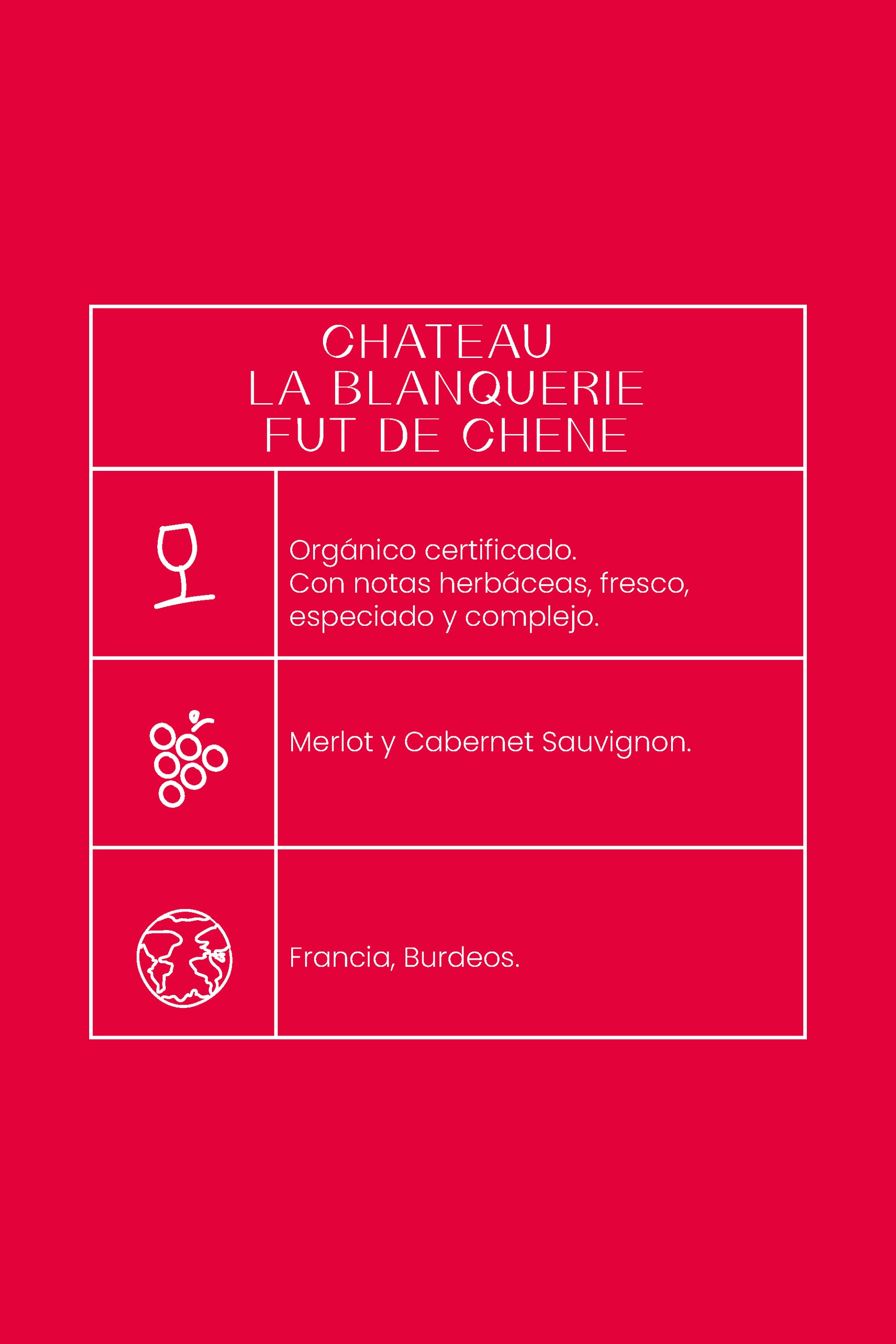 Chateau La Blanquerie Fut de Chene / 2019